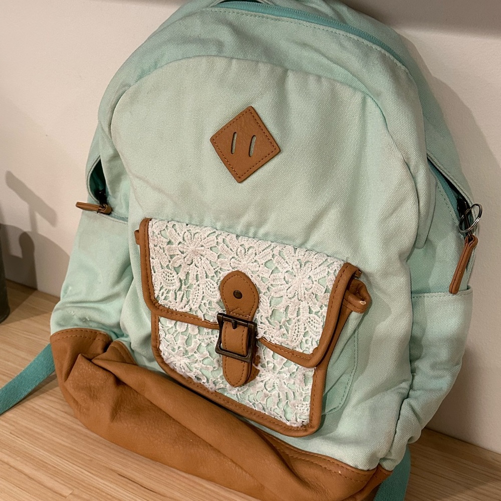 Pottery Barn Northfield Mint Lacey Backpack